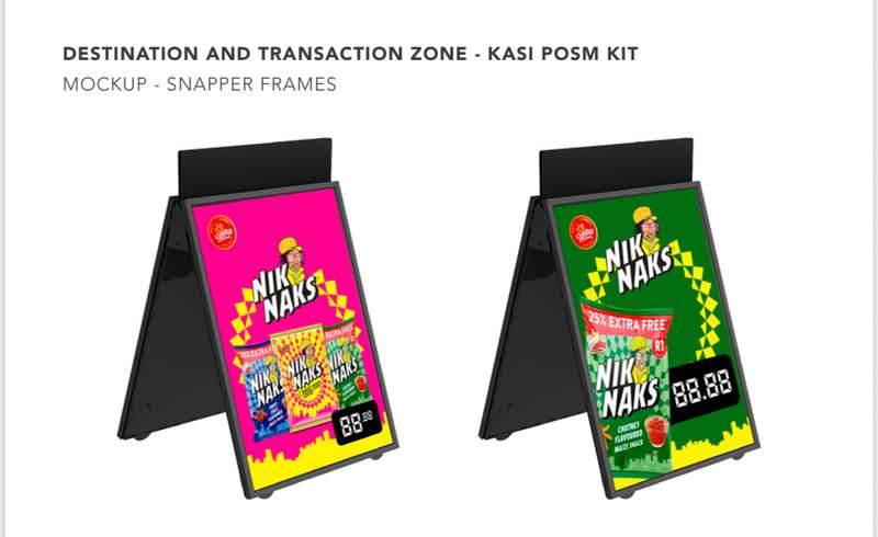 Kasi POSM kit snapper frame mockups