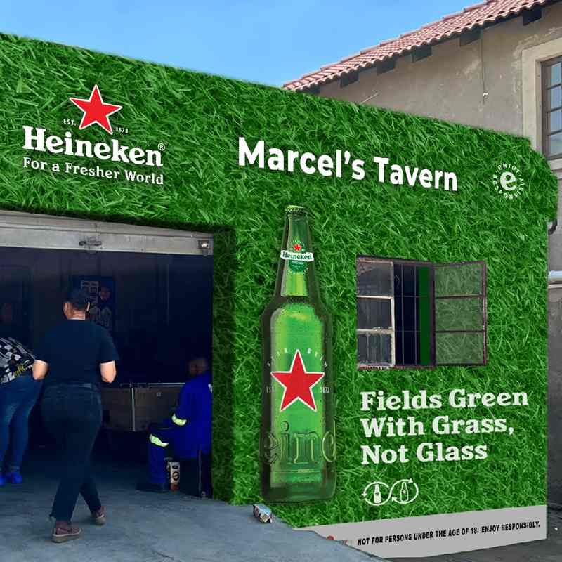3D render of the Heineken Marcel's Tavern takeover